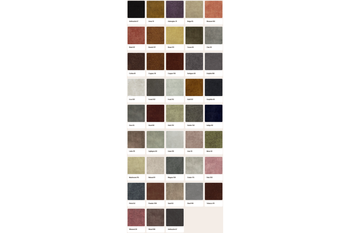 Zitelement Daan, binnenhoek, korte rug, diameter 160 cm, stof Adore